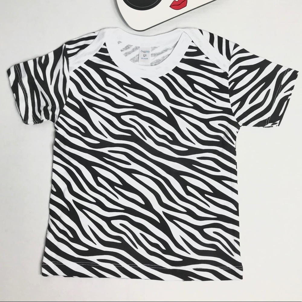 24-month Black Zebra Stripe kids top,